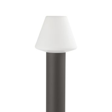 Faro Mistu - lampe de jardin - Ø 19 x 60 cm - IP44 - gris foncé