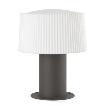 Faro Muffin - lampe de jardin - Ø 20 x 25,9 cm - IP44 - gris foncé