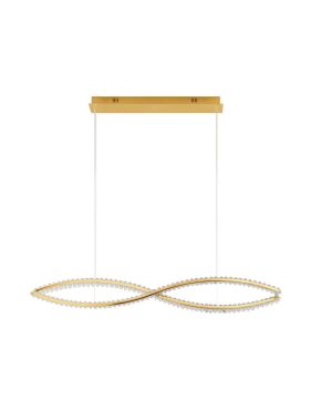 Nova Luce Aurelia - suspension - 120 x 16 x 150 cm - LED 95W dimmable inclus - or