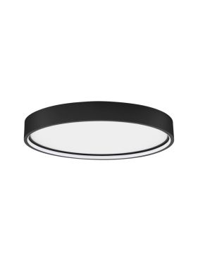 Nova Luce Olaf - plafonnier - Ø 45 x 5 cm - 30W LED dimmable inclus - noir sable
