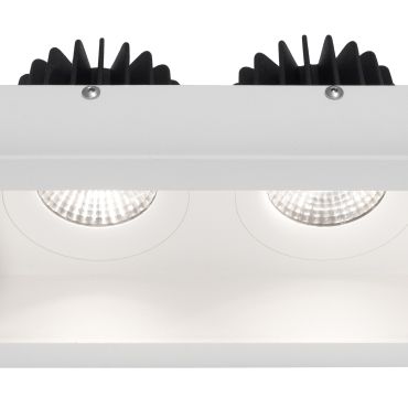 Nova Luce Olbia - spot encastrable - 160 x 90 mm, 150 x 77 mm encastrable - IP44 - blanc