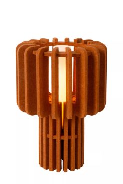 Lucide Rollo - lampe à poser - Ø 24 x 35 cm - Terracotta