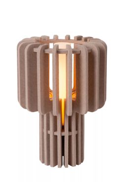 Lucide Rollo - lampe à poser - Ø 24 x 35 cm - taupe