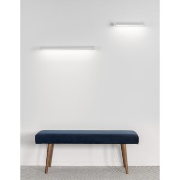 Nova Luce Line - applique murale - 40 x 9 x 4,2 cm - 12W LED inclus - blanc sable