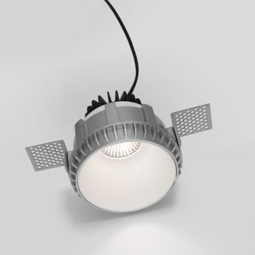 Nova Luce Belluno - spot encastré sans garniture - Ø 82 mm, Ø 105 mm à encastrer - IP54 - blanc