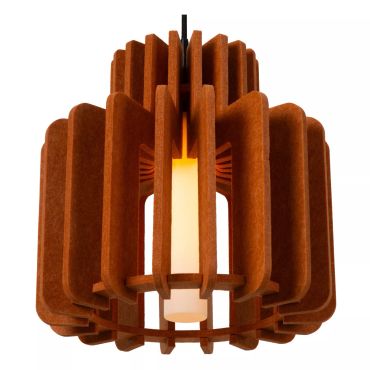 Lucide Rollo - lampe suspendue - Ø 40 x 150 cm - Terracotta