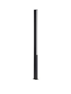 Nova Luce Stor - lampe de jardin - 8 x 150 x 12 cm - 23W LED inclus - IP65 - noir sablé