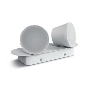 ONE Light Hotel Reading Spots - spot en saillie 2L - 26,5 x 12,5 x 10 cm - 2 x 6W LED inclus - blanc