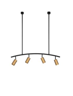 Nova Luce Pogno - suspension - 96,5 x 90 cm - noir et or
