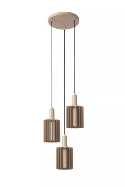 Lucide Lambres - lampe suspendue - Ø 40 x 164 cm - taupe