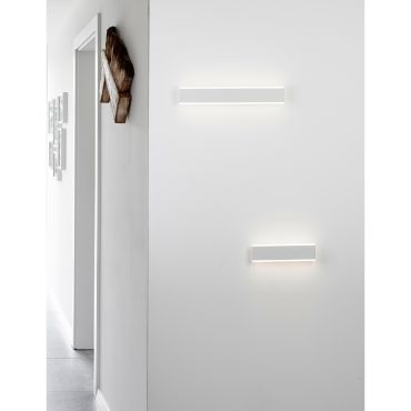 Nova Luce Line - applique murale - 30,4 x 4,8 x 8 cm - 2 x 8W LED inclus - blanc sable