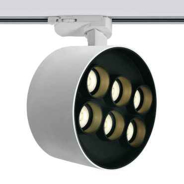ONE Light Dark Light Tubes - spot sur rail - système de rail triphasé - Ø 13,5 x 7,7 cm - 36W LED inclus - blanc
