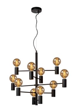 Lucide Leanne - lampe suspendue - 75 x 49 x 190 cm - noir