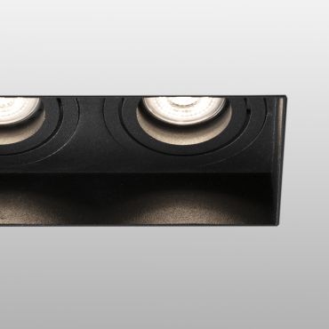 Faro Hyde Trimless - spot encastré - 164 x 82 mm, 182 x 93 mm format encastré - noir mat