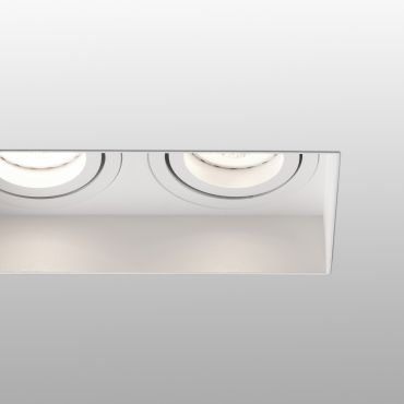 Faro Hyde Trimless - spot encastré - 164 x 82 mm, 182 x 93 mm taille d'encastrement - blanc mat