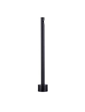 Nova Luce Luxor - lampe de jardin - Ø 8 x 60 cm - 4W LED inclus - IP65 - noir sablé