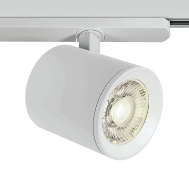 MODÈLE D’EXPOSITION - ONE Light Shop PRO - spot sur rail - système de rail triphasé - Ø 10 x 11,1 cm - 30W LED inclus - blanc - couleur de lumière blanche
