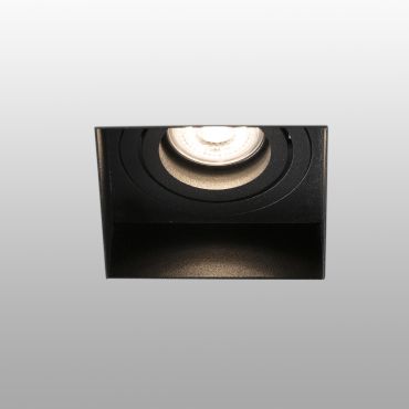 Faro Hyde Trimless - spot encastrable - 82 x 82 mm, 102 x 93 mm encastrable - noir mat