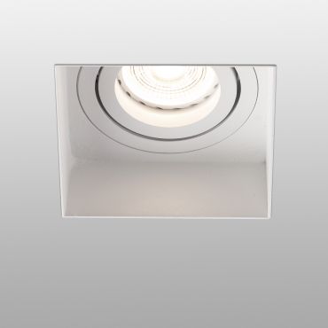Faro Hyde Trimless - spot encastrable - 82 x 82 mm, 102 x 93 mm encastrable - blanc mat