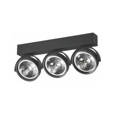 Artdelight Dutchess - spot en saillie 3L - 40 x 6 x 18 cm - noir