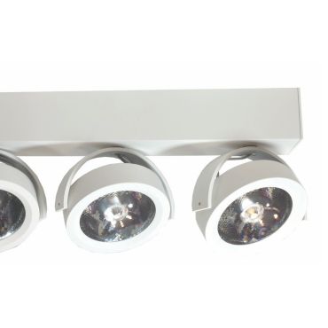 Artdelight Dutchess LED - spot en saillie 3L - 40 x 6 x 19 cm - 3 x 13W LED dimmable inclus - blanc