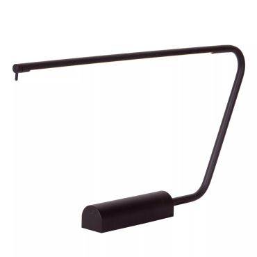 Lucide Madison - lampe de bureau - 62,5 x 5,5 x 33 cm - 6,5W LED dimmable inclus - noir