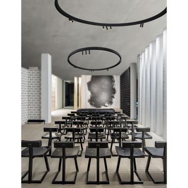 Nova Luce Curve - rail courbe 90 degrés - 120 x 4,1 x 7,5 cm - noir sable
