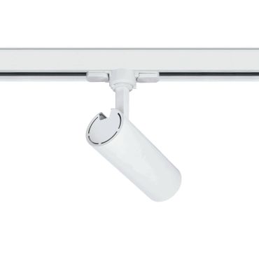 ONE Light COB Cylinder - spot sur rail avec COB LED - système de rail triphasé - Ø 5,5 x 14,7 cm - 10W LED inclus - blanc - couleur de lumière blanche