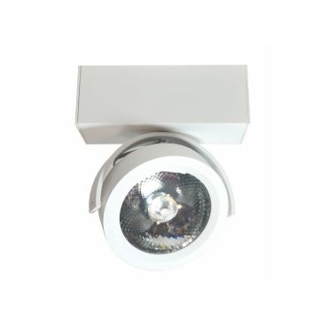 Artdelight Dutchess LED - spot en saillie 1L - 16 x 6 x 19 cm - 13W LED dimmable inclus - blanc