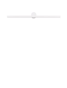 Nova Luce Breggo - applique murale - 81 x 7,5 x 10 cm - 17W LED inclus - IP54 - blanc sablé