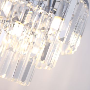Maxlight Monaco - plafonnier - Ø 42 x 28 cm - chrome
