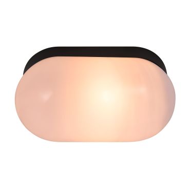 Nordlux Foam - applique murale - 11,76 x 21,75 cm - IP44 - noir