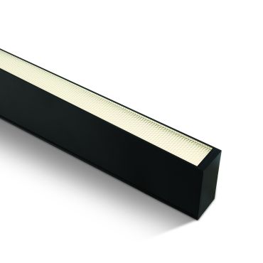 ONE Light LED Linear Profiles Medium - 7 x 3,5 cm - 150 cm de longueur - 50W LED inclus - noir - couleur de lumière blanc chaud