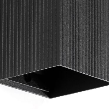 Faro Lune I - applique murale - 8 x 10 x 6,5 cm - noire