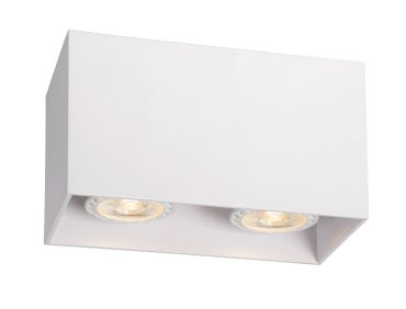 Lucide Bodi 2 - spot en saillie - 16,5 x 8,25 x 9,5 cm - blanc