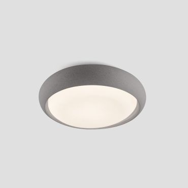 Faro Anga - plafonnier - Ø 26,7 x 9 cm - 24W LED inclus - IP44 - gris foncé