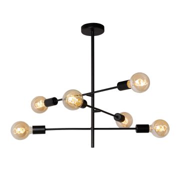 MODÈLE D’EXPOSITION - Lucide Lester - plafonnier - 59 x 59 x 83 cm - noir