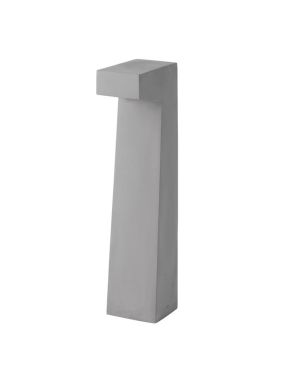 Nova Luce Aran - lampe de jardin - 15 x 70 x 14 cm - 5W LED inclus - IP65 - gris