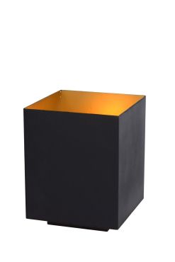 Lucide Suzy - lampe à poser carrée - Ø 12 x 16 cm - noir