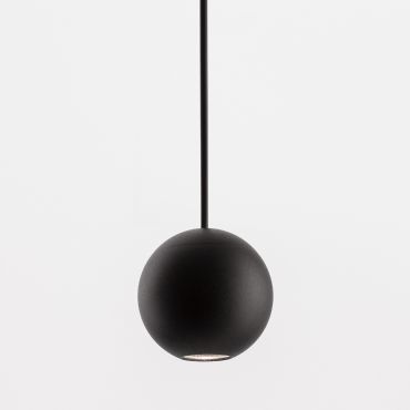 Nova Luce Nocci - lampe suspendue - Ø 5 x 158 cm - 4,5W LED inclus - noir