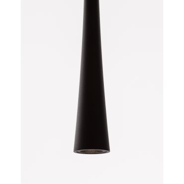 Nova Luce Goccio - lampe suspendue - Ø 3 x 160 cm - 7W LED inclus - noir