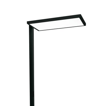 ONE Light Office Floor Stand Range - lampadaire - 200 cm - 60W dimmable LED inclus - noir