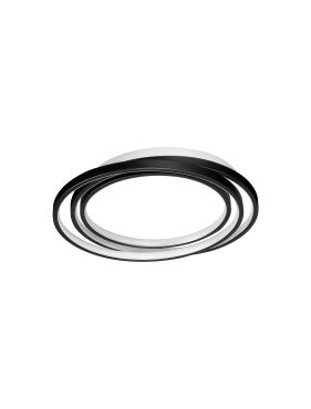 Nova Luce Arbor - plafonnier - 44 x 40 x 8 cm - 27W dimmable LED inclus - noir mat