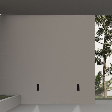 Nova Luce Aizen - applique encastrée - 5 x 13,5 x 6,5 cm - 3W LED inclus - IP65 - anthracite foncé