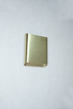 Artdelight Diaz Large - applique murale - 4 x 14,5 x 20 cm - 2 x 6W LED inclus - IP65 - or brossé