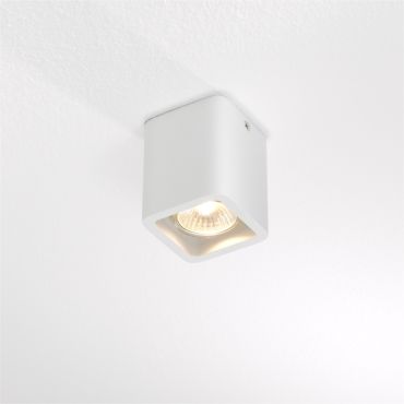 Artdelight Bronx - Spot en saillie 1L - 7 x 7 x 8,5 cm - blanc