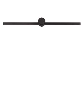 Nova Luce Breggo - applique murale - 81 x 7,5 x 10 cm - 17W LED inclus - IP54 - noir sablé