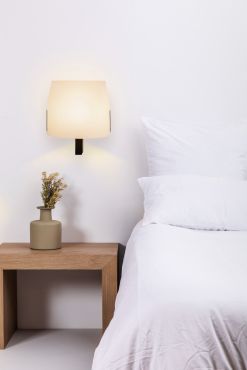 Faro Luang - applique - 28 x 33 x 20,5 cm - beige/noir