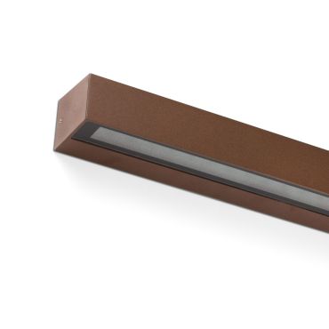 Faro Doro - applique murale - 50 x 7,5 x 5,8 cm - 28W LED inclus - IP65 - brun