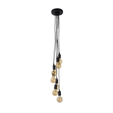 Lucide Fix Multiple - lampe suspendue - Ø 50 x 130 cm - noir